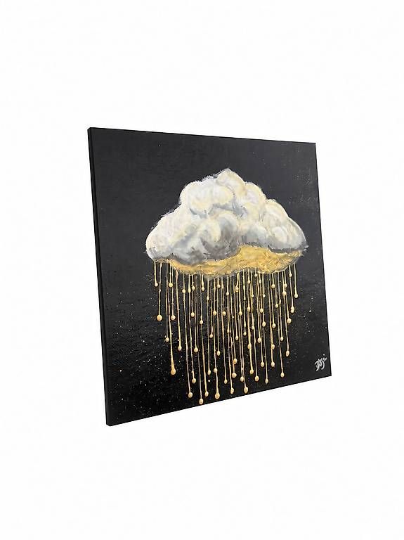 Gemälde: Acrylbild: Goldener Regen – Neu und originalverpackt aus Safenwil von car_nlh6 3