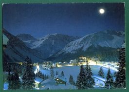 Arosa, Obersee, Mondscheinnacht, 1988, gelaufen, Grossformat
