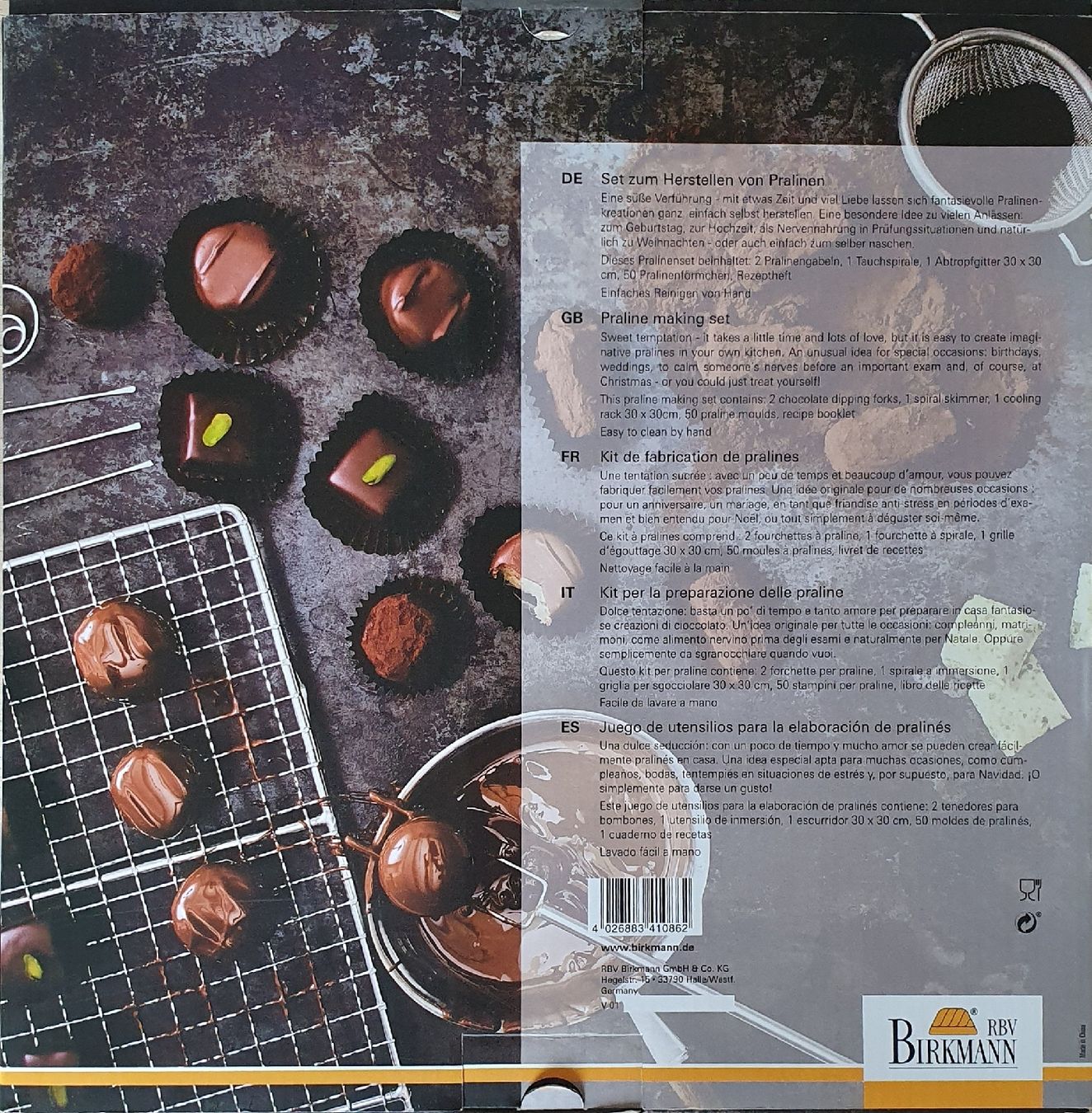 Moules à gâteaux: Birkmann Pralinen-Set, neuwertig! – Neuf avec emballage d'origine à Freienwil par mattwhel 1