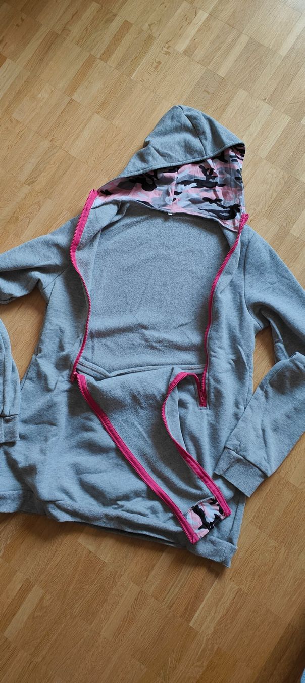 Pullover & Sweatshirts: Still-Pullover grau-pink (Gr.XXL) – Neu (gemäss Beschreibung) aus Wädenswil von adelimmat 2
