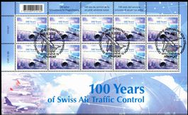2022 Kleinbogen 100 Jahre Flugsicherung SBK 1921 Ersttag