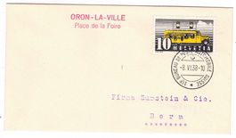 Lettre de Oron-la-Ville BPA A151 pour Bern le 8.VI.38