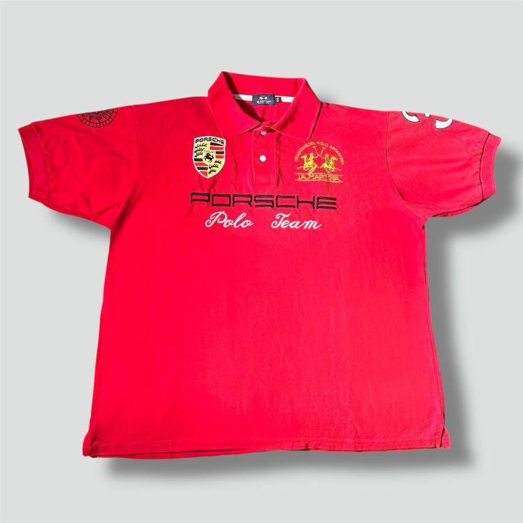 Ralph Lauren Magliette Polo: La Martina Porsche red polo (Ralph Lauren Poloshirt retro) – Usato da Rheinfelden venduto da sourced_limited