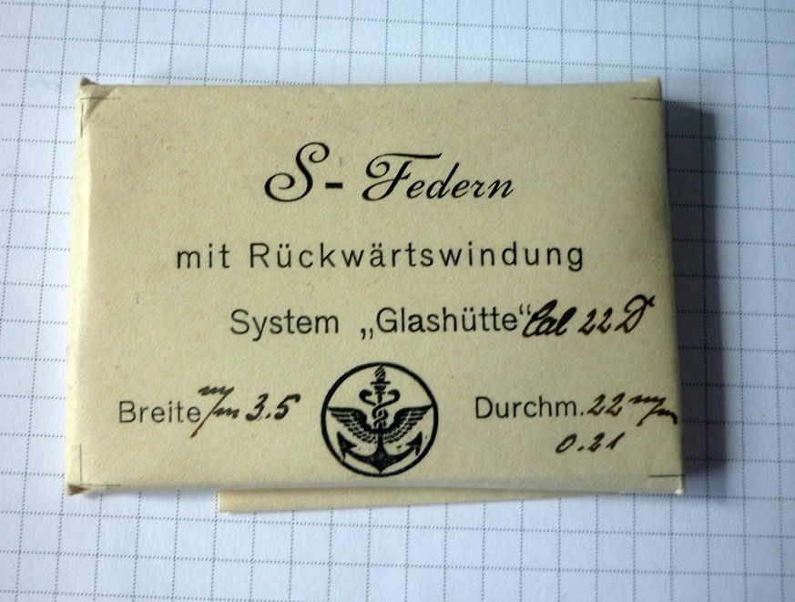 Uhren: ZugFedern für System "Glashütte" – Gebraucht aus Adliswil von di_hans