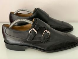 Double Monk Schnallenschuhe, Windport Gr 40,5-41, Anzug