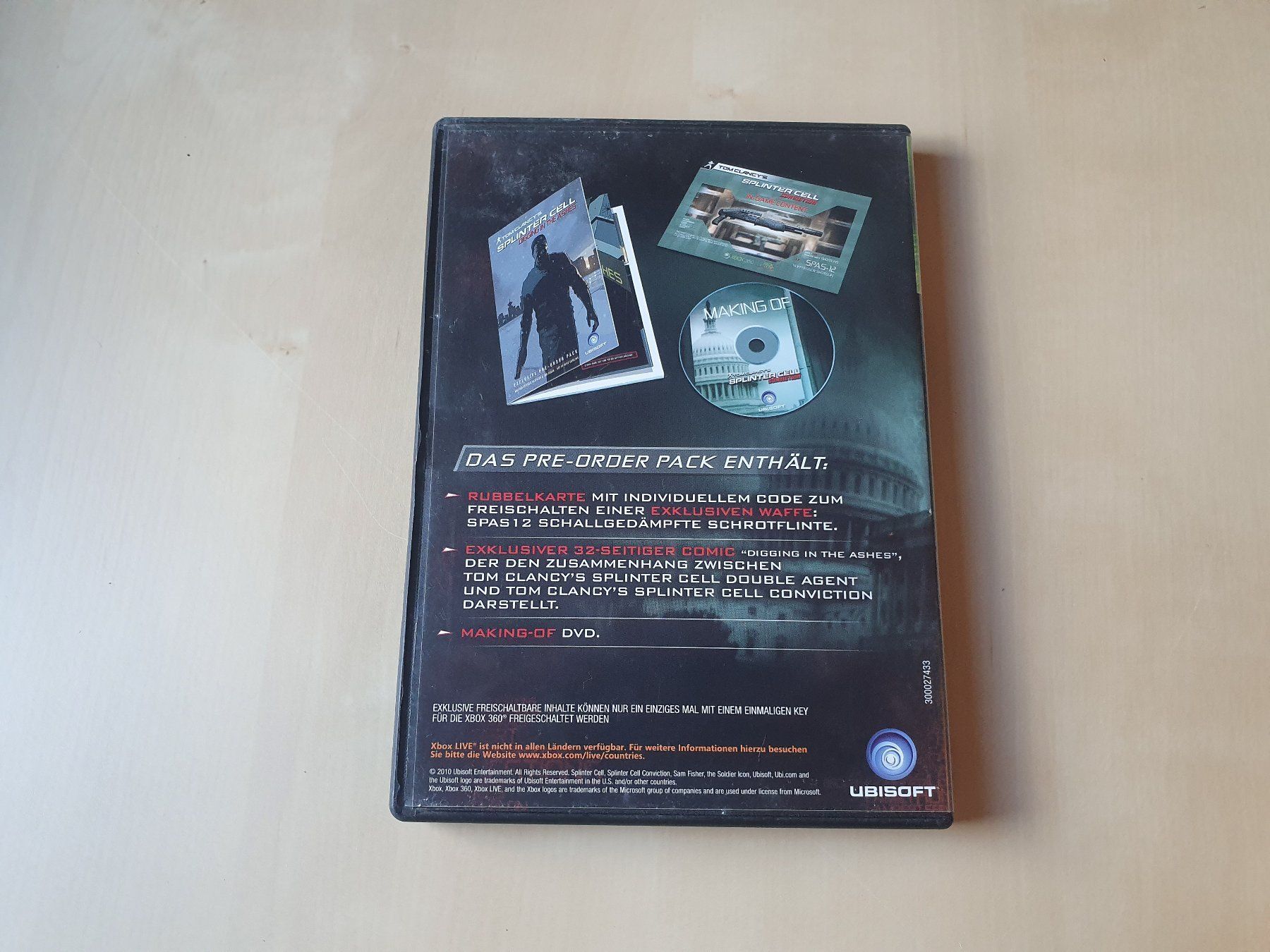 Tutti i DVDs: DVD Making of Splinter Cell Conviction – Usato da Stansstad venduto da collectorsshop 1