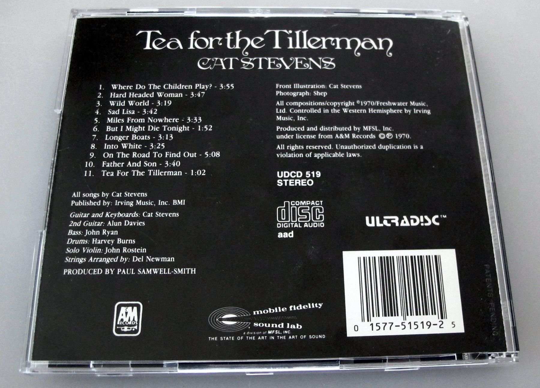 CD: CAT STEVENS - Tea For The Tillerman. MFSL. Gold CD – Usato da Reinach AG venduto da Yaris6 1