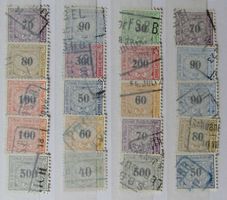 SWITZERLAND: Lot des timbres ferroviaires, O