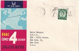 Erstflug BOAC Jetliner Comet London - New York 1958