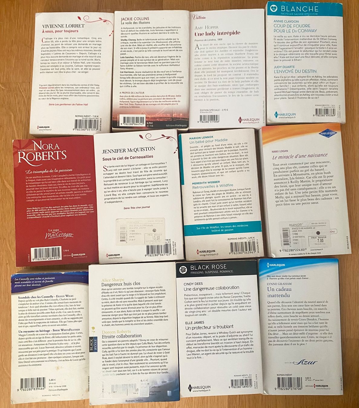 Livres: Lot de 12 romans Harlequin – D'occasion à Lausanne par Vracorama 1