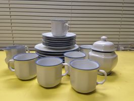 Kaffeeservice Blaue Linie von Burg Lindau