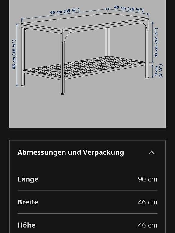 Tavoli: Couchtisch Ikea FJÄLLBO – Usato da Zürich venduto da CaitH 2