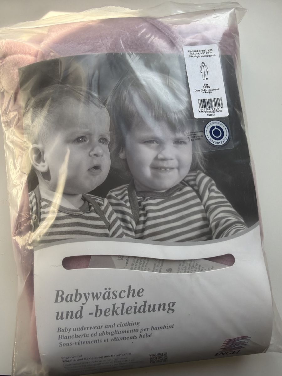 Strampler: Merinowolle Babyoverall Engel NEU 74/80 – Neu und originalverpackt aus Gossau SG von sushifactory 2