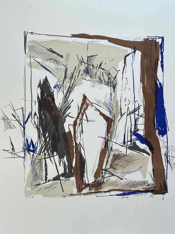 Grafica & Litografie: Dea Murk farbige Offsetlithographie 1986 – Nuovo (secondo la descrizione) da Vaduz venduto da Unikate-Markt 1