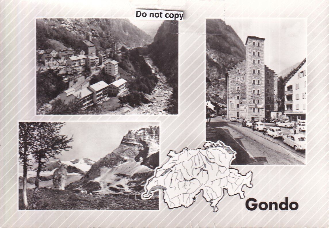 Cartoline postali: Gondo   VS    -   5  diverse Ansichtskarten – Usato da Brig venduto da Valcards54 2
