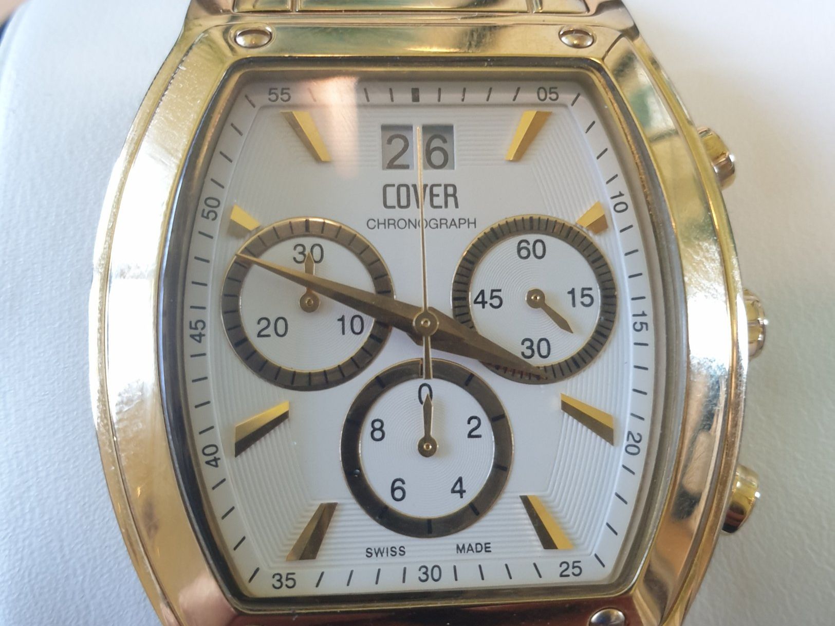 Uhren: Cover Chronograph goldfarbig CO91.PL2M – Gebraucht aus Bettlach von mir_9g9w 1