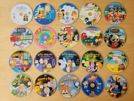 Kinderfilme DVD Sammlung, 20 Stück, in Softtasche