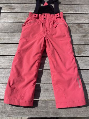 Skihose Degre 7 rot Kinder Trägerhose guter Zustand
