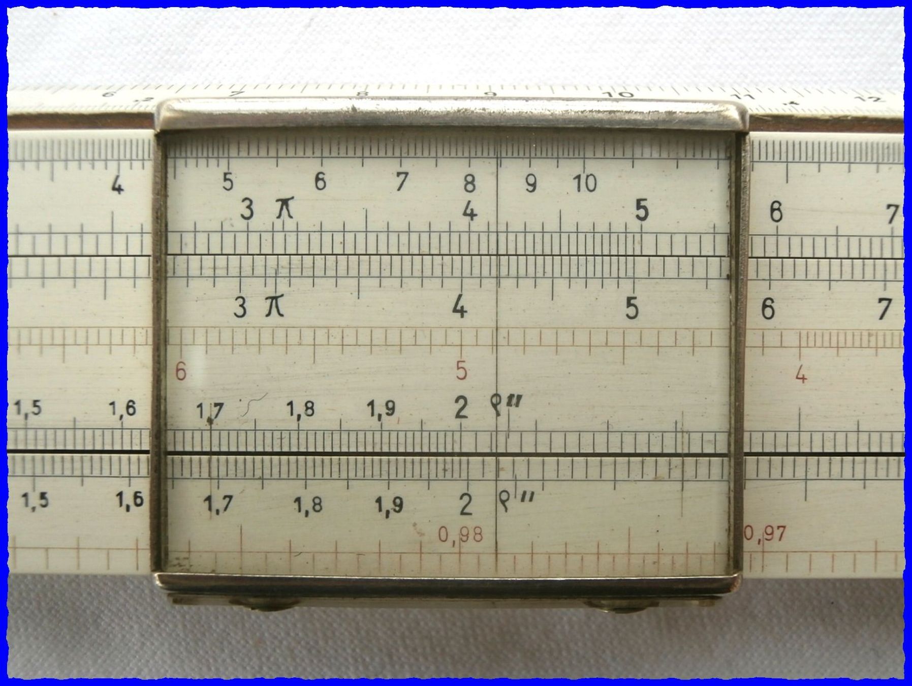 Taschenrechner: RECHENSCHIEBER - "NESTLER 21" - 30er-Jahre - D.R.P. – Gebraucht aus Worblaufen von Re_mo81 3