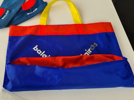 Werbeartikel Balair Hausschuhe S + Handtasche Sammeln