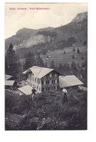 Alte Ansichtskarte Griesalp Hotel Blümlisalp mit Bergpano...