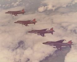 Pressefoto Sea Harrier Royal Navy auf Kodak Fotopapier