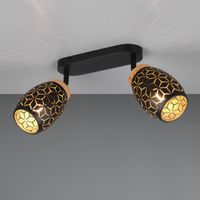 Strahler, Schwarz, Gold, 28 cm x 12 cm