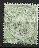 Norddeutscher Bund 1869: 1/3 Groschen grün