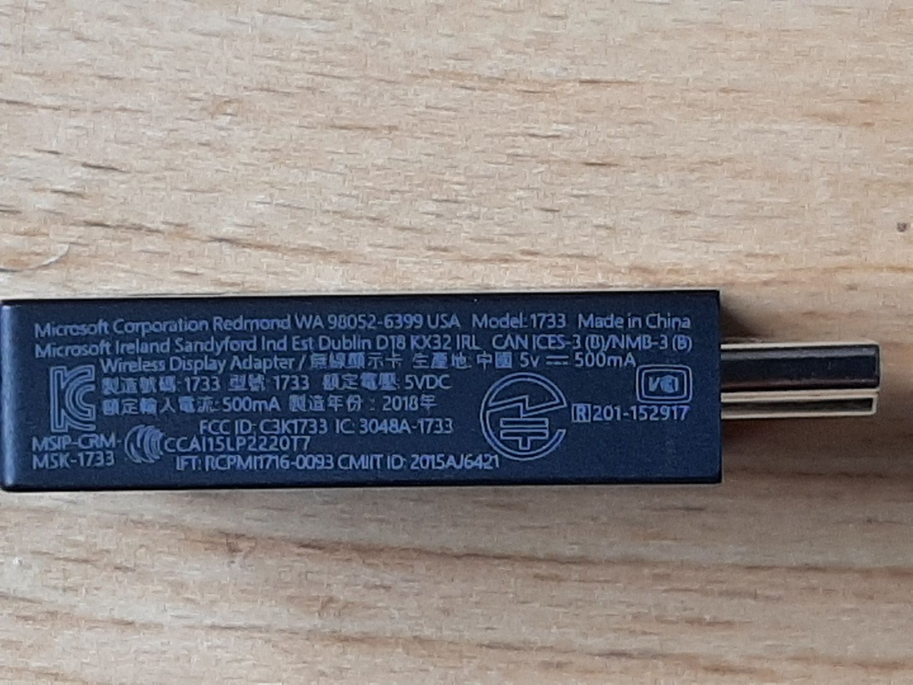 Microsoft Adapter: Microsoft Wireless Display Adapter Modell 1733 – Gebraucht aus Büren an der Aare von Ruebli4 1