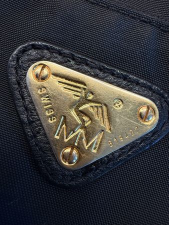 Tasche MM Maison Mollerus schwarz aus Segeltuch Tasche  