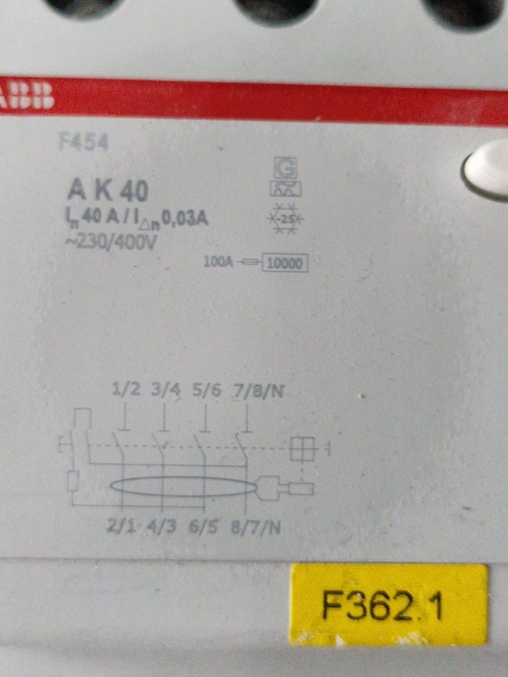 ABB Interruttori: ABB FI RDC AK 40 30mA – Usato da Steinen venduto da Stromer14 1