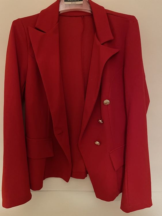 Giacche: Roter Blazer, Gr. S, elegant, Herbst – Usato da Hochdorf venduto da a.patricia