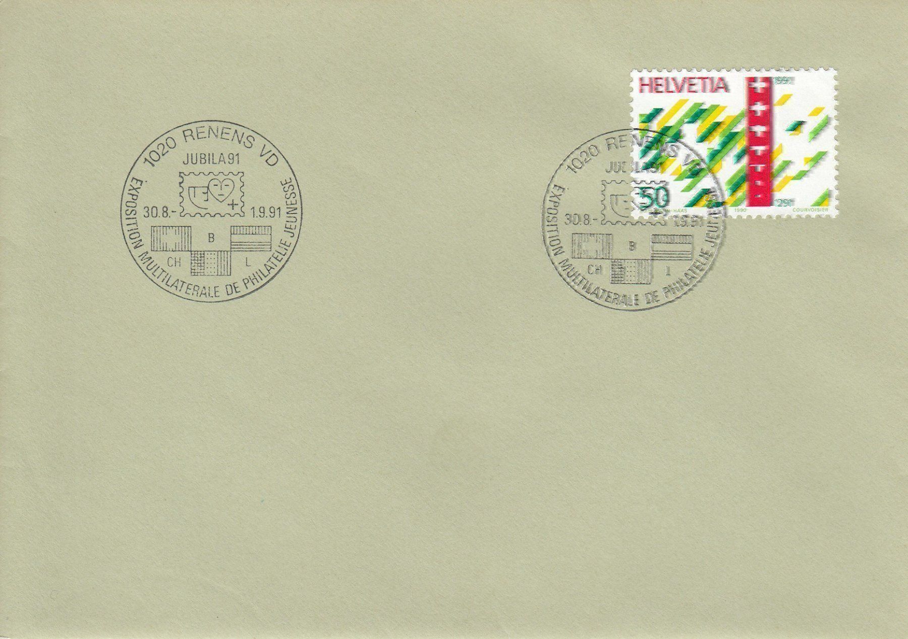 Alle Briefmarken: Jubila 91 1020 Renens VD Expo Multilater – Gebraucht aus Spreitenbach von Mustang_1105