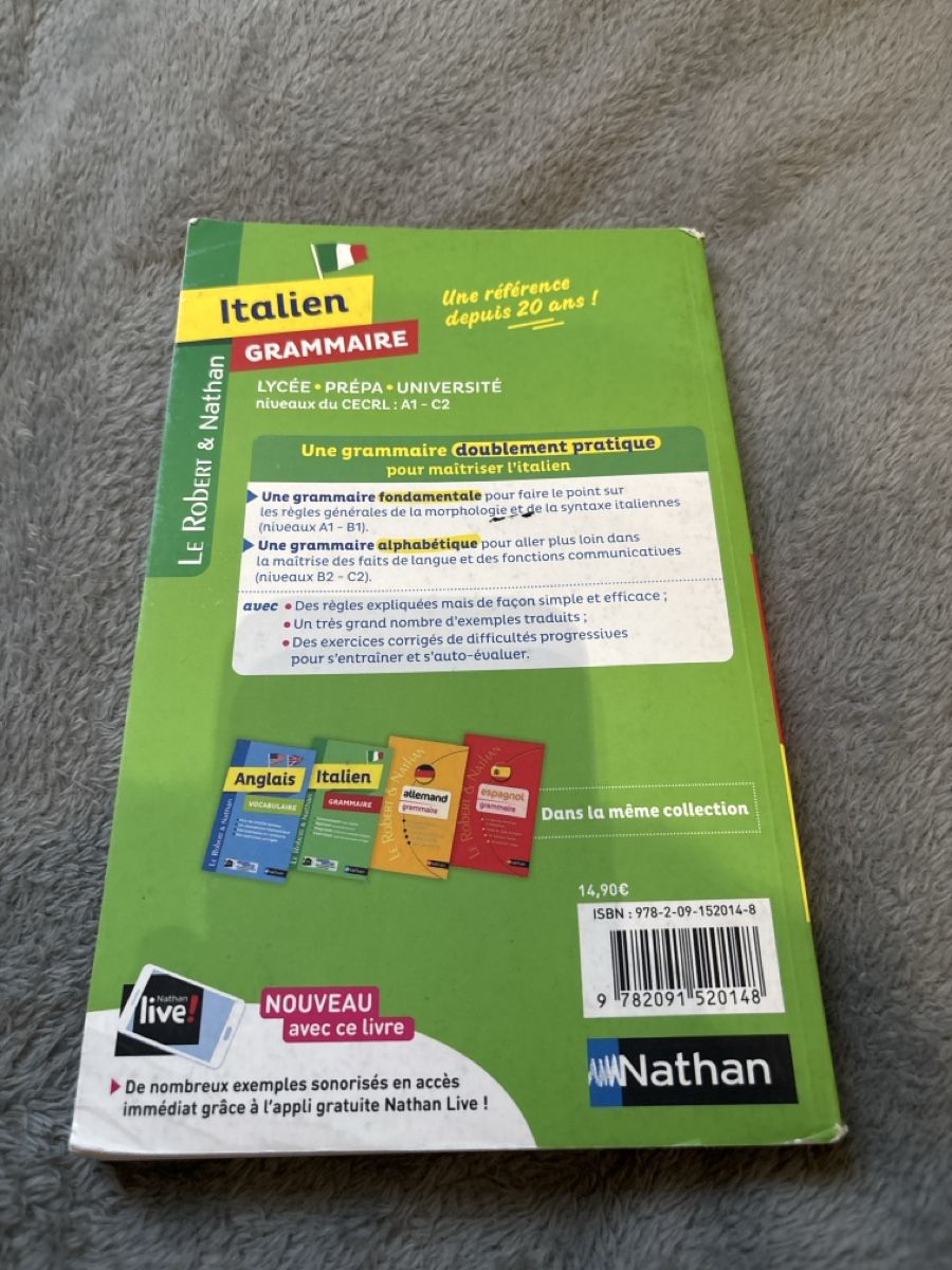 Livres: Italien Grammaire Le Robert & Nathan – D'occasion à Chêne-Bourg par and_66gg 1