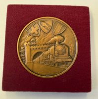 (1220) Bahn Lausanne, Vallorbe-Paris 1870-1970, Etui, riesig