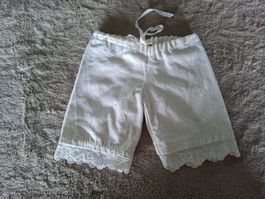 Altes, Vintage Höschen mit Spitze für Puppen, aus Baumwolle