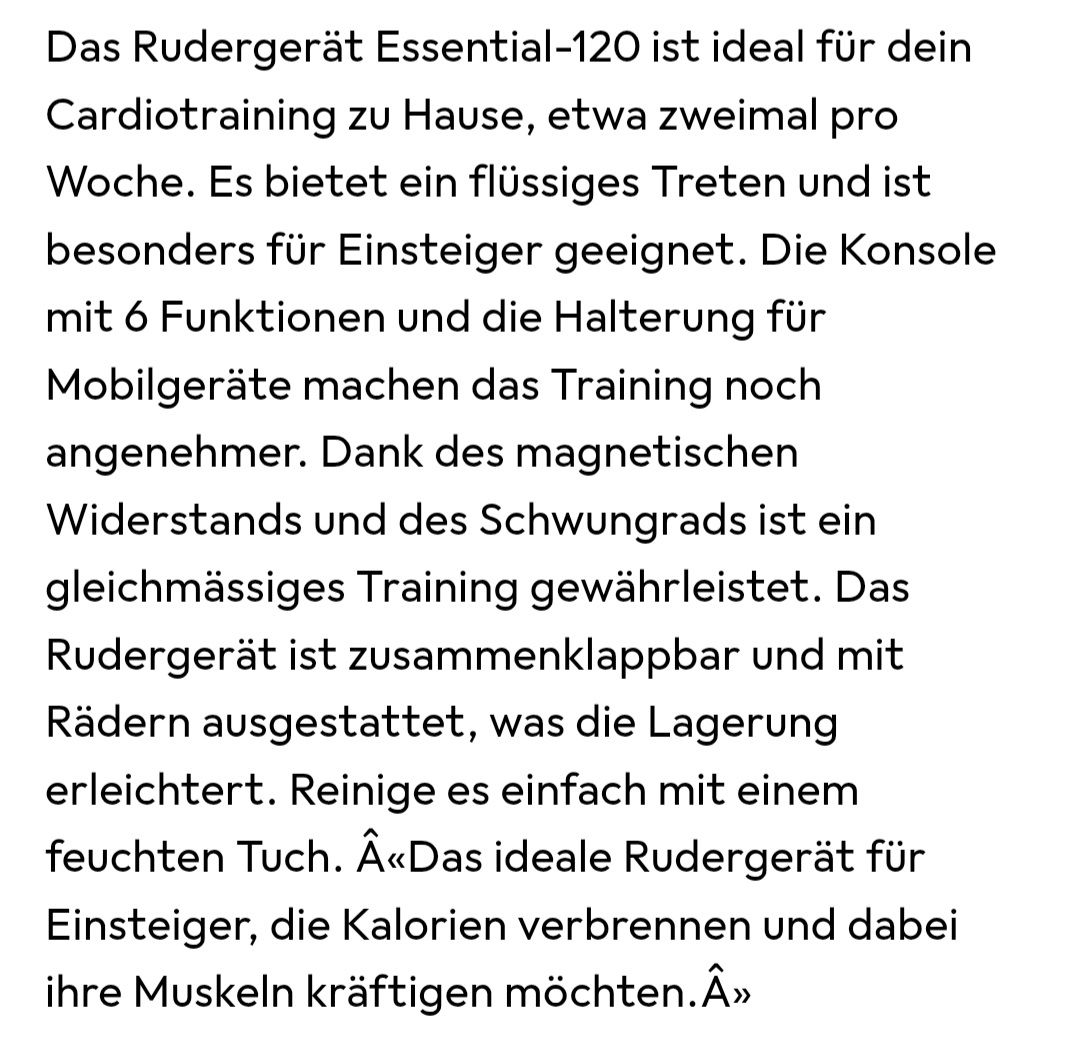Decathlon Hometrainer: Rudergerät Domyos Essential-120 schwarz – Gebraucht aus Solothurn von Delirio82 3