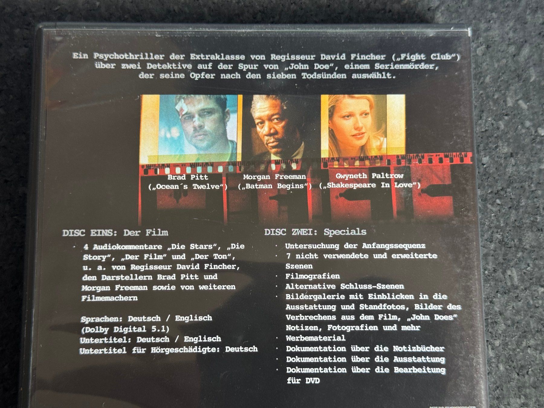 Alle DVDs: SIEBEN Special Edition 2-Disc Set DVD DE/EN – Gebraucht aus Fribourg von tschjoly 2