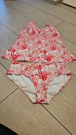 Tankini mit Korallenmuster, Gr. 44, Sommer-Look!
