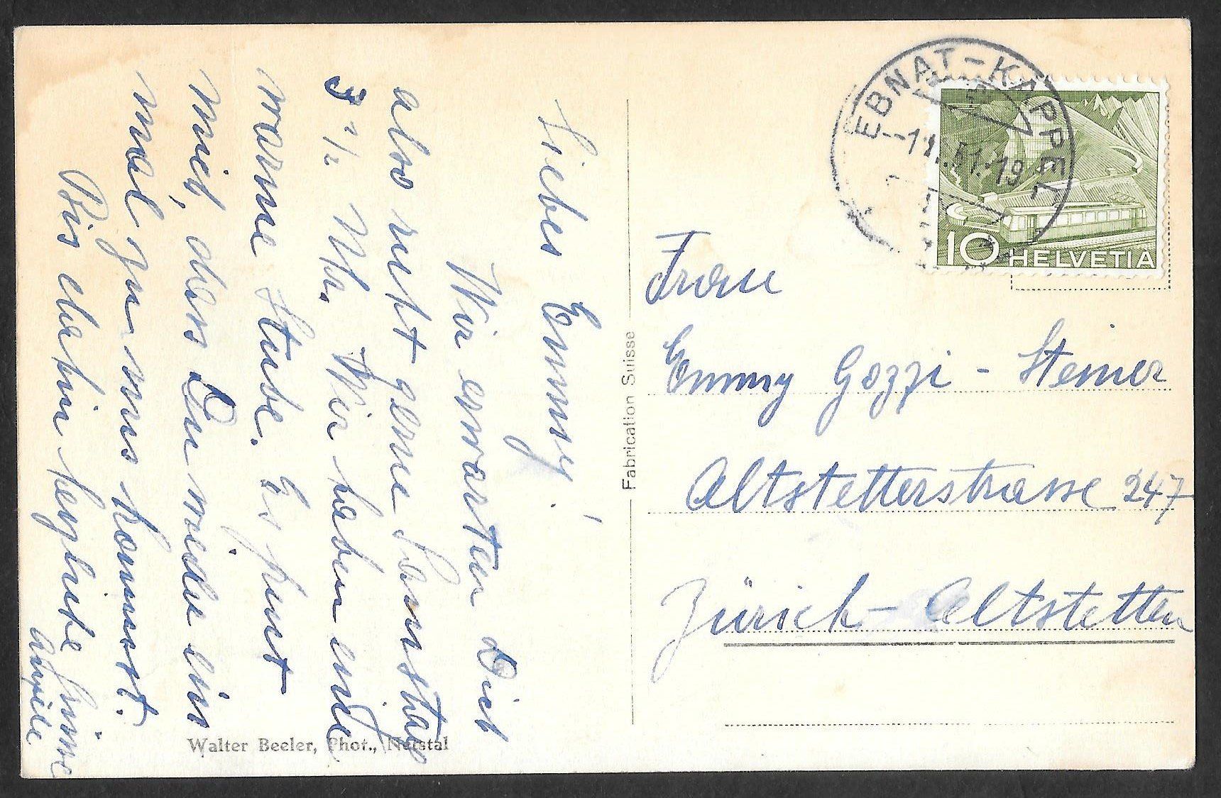 Cartoline postali: Netstal Dorfansicht – Usato da Olten venduto da clotaldi 1