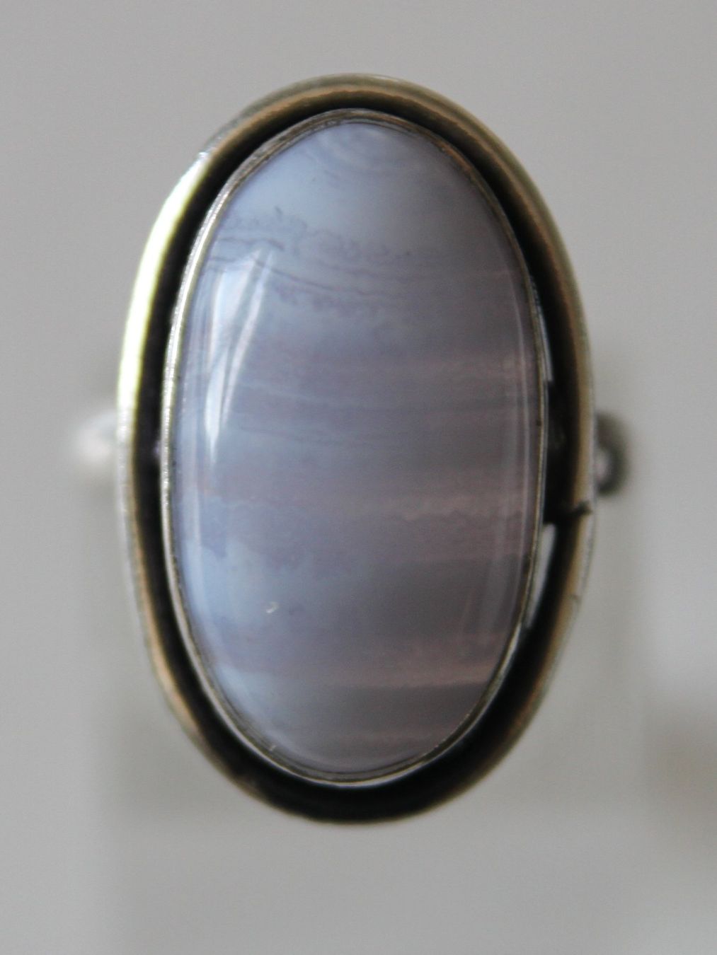 Anelli: Neu: Chalcedon Ring Schmuck Grösse 56 /16 – Nuovo (secondo la descrizione) da Matten b. Interl venduto da EdelsteineInterlaken 2