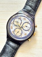 Swatch Chrono Gent Weltkarte Uhr Herren mit Lederband guter 