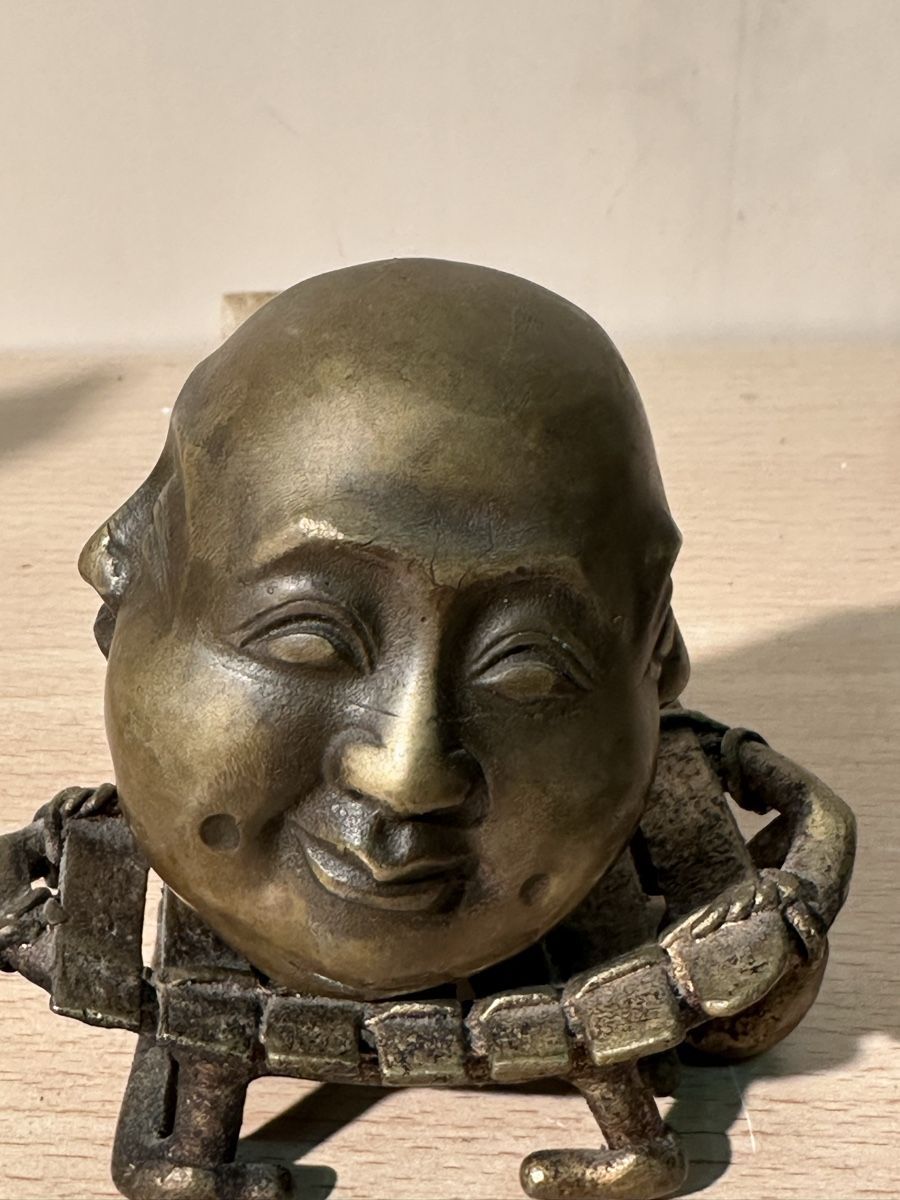 Figuren: Statue Bouddha 4 visages en bronze, 8cm – Gebraucht aus Lausanne von artnouveau04 3