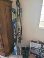 2 paires de ski Salomon 160cm + Dynastar 178cm avec bâtons