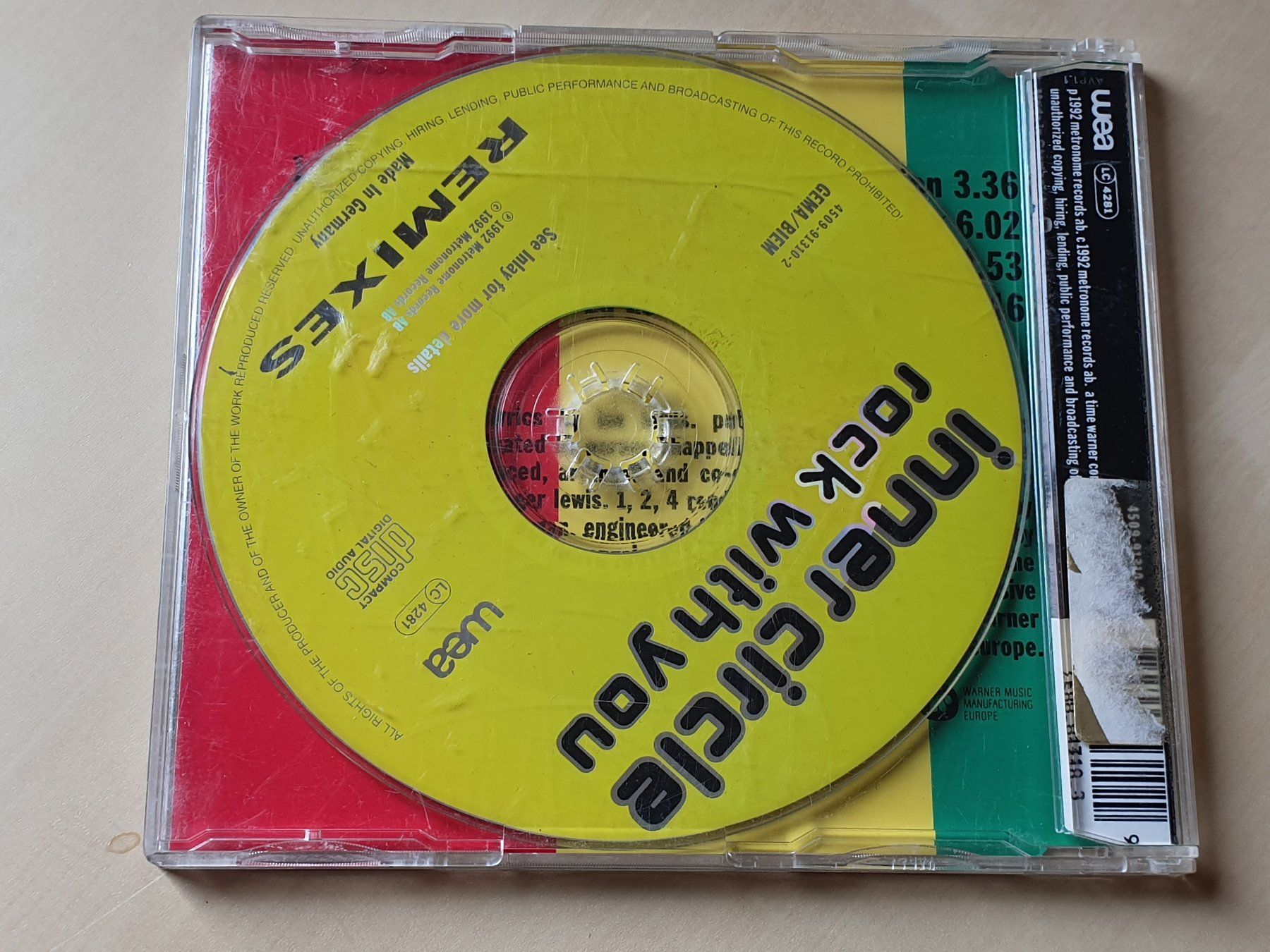 CD: Inner Circle Rock with you (Remixes) – Usato da Stansstad venduto da collectorsshop 1