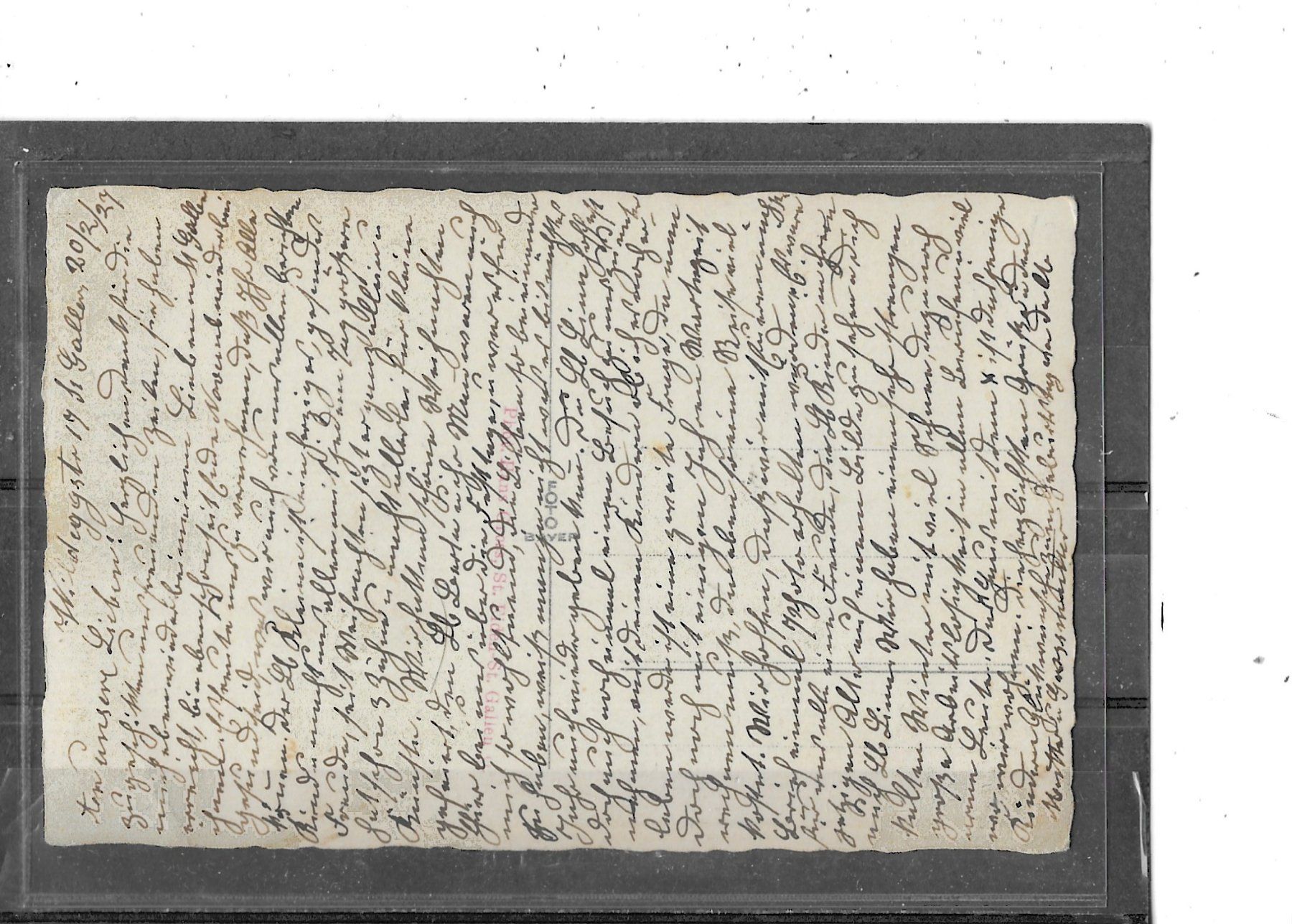Cartoline postali: SG St.Gallen 1927 Wildeggstrasse – Usato da Schocherswil venduto da Wilare 1
