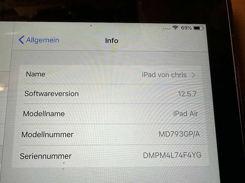 Tablet PC: iPad Air – Gebraucht aus Münchenstein von Vorsorge 2