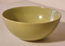Schöne olivengrüne Rössler 16 cm Schüssel Vintage