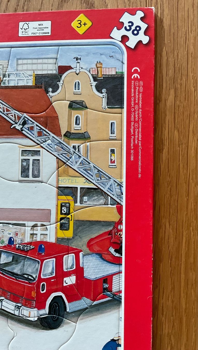 Puzzle: 2  Puzzle, 3+, Feuerwehr/Polizei – Usato da Niederteufen venduto da sicmu 3