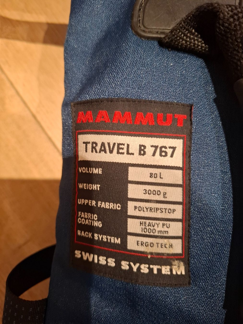 Mammut Zaini: Backpacker Reiserucksack Mammut, 80L – Usato da Jenins venduto da kunzli88 2